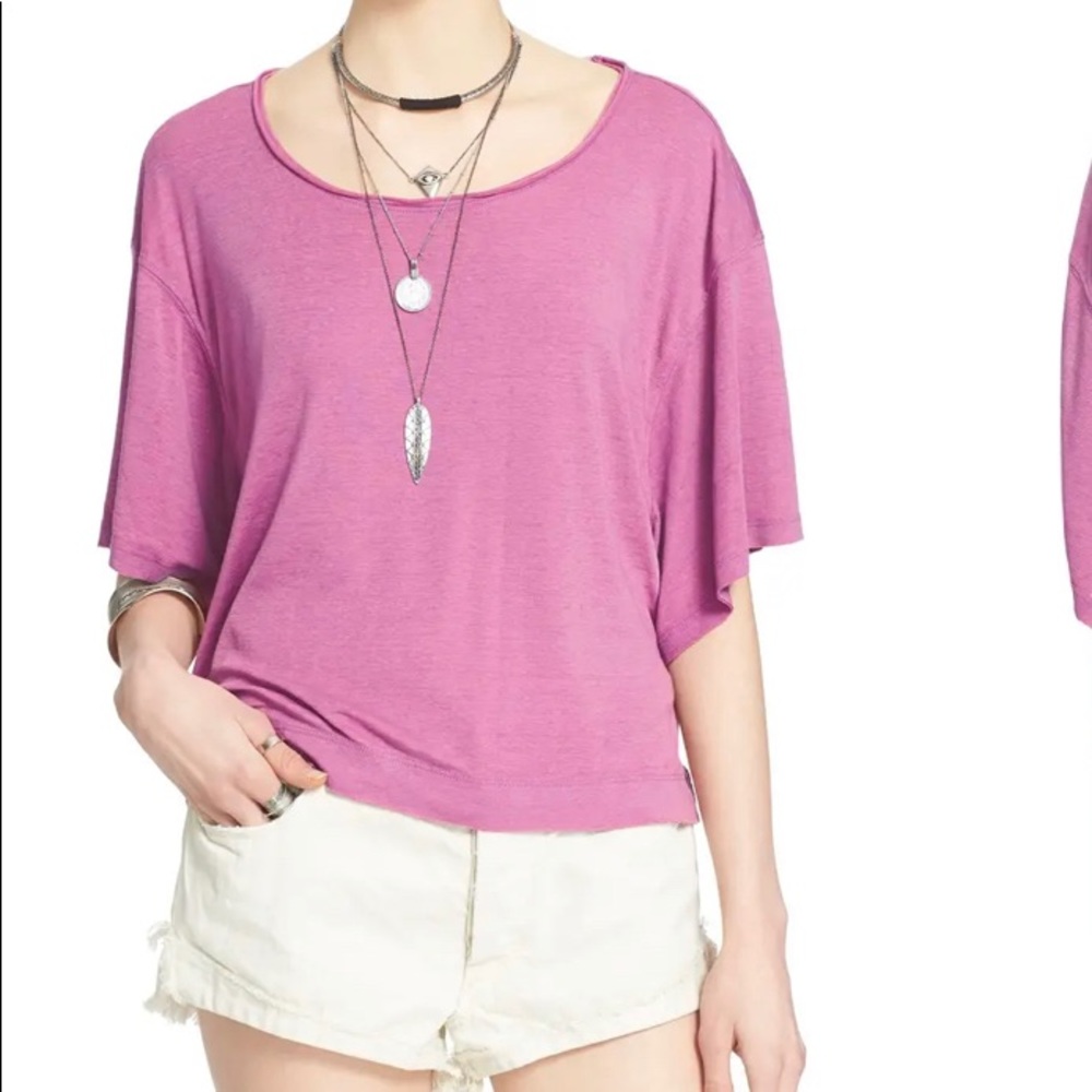We The Free Free People Penny Oversize Raw Edge M